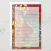 蛙と花の反射クレジット： 便箋 (正面/裏面)