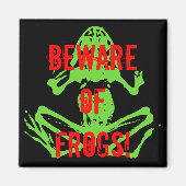 蛙に用心 マグネット (正面)