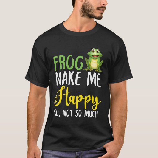 蛙ほど嬉しくはない Tシャツ (正面)