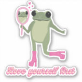 蛙を愛せ シール (正面)