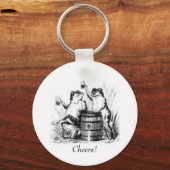 蛙を飲む応援! キーホルダー (正面)