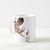 蛸と闘う天草の海女 コーヒーマグカップ (正面左)