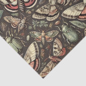 蛾とカブトムスティッシュペーパー | 自然インスパイア 薄葉紙 (詳細)