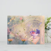 蛾とパンジースクラップブック紙 (スタンド正面)