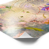 蛾とパンジー フォトプリント            (角)