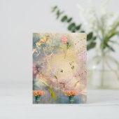 蛾とパンジー ポストカード (スタンド正面)