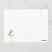 蛾とパンジー ポストカード (裏面)