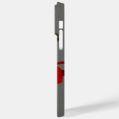 蛾と赤の《植物》百日草 Case-Mate iPhoneケース (裏面 / 左)