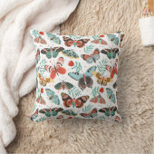 蛾のパターン クッション (ブランケット)