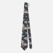 蛾のパターン ネクタイ (正面)