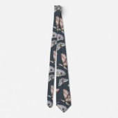 蛾のパターン ネクタイ (裏面)