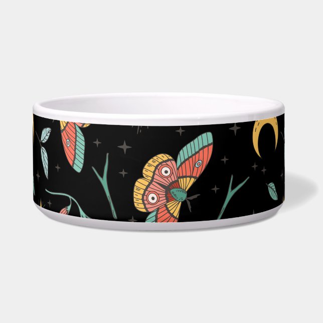 蛾のパターン ボウル (正面)
