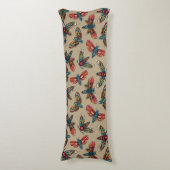 蛾のパターン ボディピロー (正面縦)