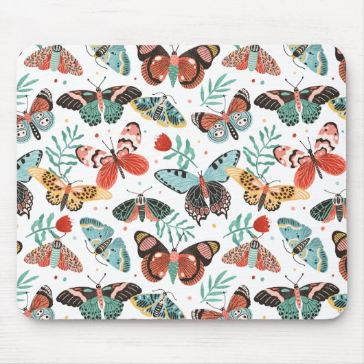 蛾のパターン マウスパッド (正面)