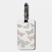 蛾のプレート3 ラゲッジタグ (裏面縦)