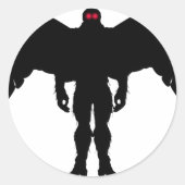 蛾の人 ラウンドシール (正面)