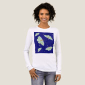 蛾の夜空Tシャツ トライブレンドTシャツ (正面全体)