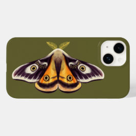 蛾の昆虫の芸術ゴブリンコアの土色ウィッチグリーン Case-Mate iPhone 14ケース