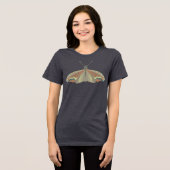 蛾の絵 トライブレンドTシャツ (正面全面)