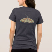 蛾の絵 トライブレンドTシャツ (裏面)