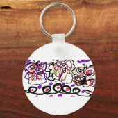 蛾の芸術 キーホルダー (正面)