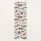 蛾の蝶のカラフルパターン ヨガマット