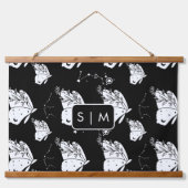 蛾の蝶のパタぶら下がったペストリー 吊り下げ型タペストリー (正面)