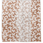 蛾の蝶のパターン シャワーカーテン (正面)