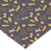 蛾の蝶のパターン ショートテーブルランナー (コーナー)