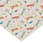 蛾の蝶のパターン ショートテーブルランナー (コーナー)