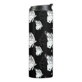 蛾の蝶のパターン タンブラー (回転左)