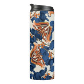 蛾の蝶のパターン タンブラー (回転右)