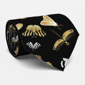 蛾の蝶のパターン ネクタイ (ロール)