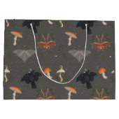 蛾の蝶のパターン ラージペーパーバッグ (裏面)