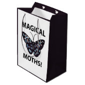 蛾の蝶の魔法の蛾 ミディアムペーパーバッグ (裏面アングル)