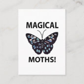 蛾の蝶の魔法の蛾 名刺 (正面)