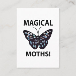 蛾の蝶の魔法の蛾 名刺