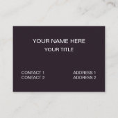 蛾の蝶の魔法の蛾 名刺 (裏面)