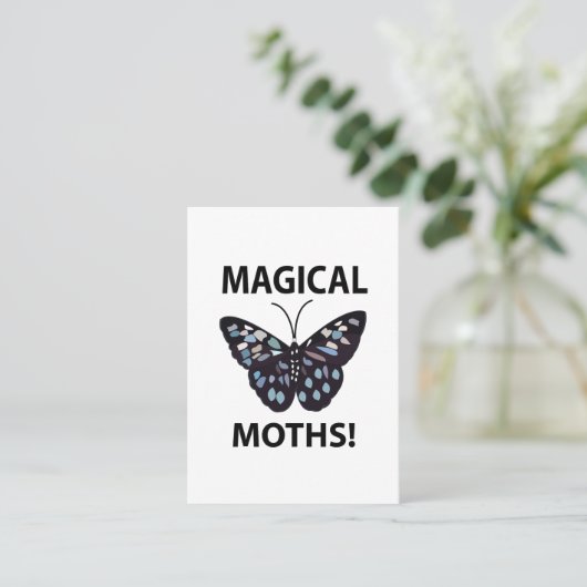 蛾の蝶の魔法の蛾 名刺 (スタンド正面)