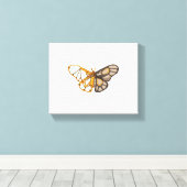 蛾の蝶トンボ昆虫 キャンバスプリント (インサイチュ (ウッドフロア))