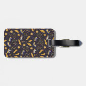 蛾の蝶パターン ラゲッジタグ (裏面横)