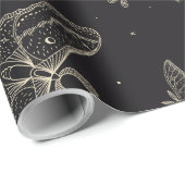 蛾の蝶パターン ラッピングペーパー (ロールコーナー)