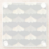 蛾の金ゴールド ガラスコースター (裏面)