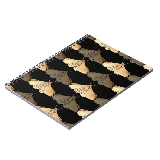 蛾の金ゴールド ノートブック (左側)