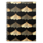 蛾の金ゴールド ノートブック (正面)