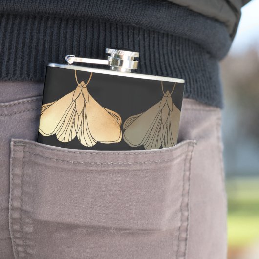 蛾の金ゴールド フラスク (インサイチュ)