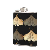蛾の金ゴールド フラスク (左)