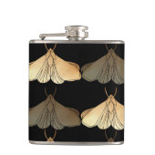 蛾の金ゴールド フラスク (正面)
