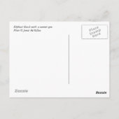 蛾の魔法:象のホークモスのはがき ポストカード (裏面)