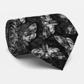 蛾コレクター死ヘッドホークモスゴシックゴシックガイ ネクタイ (ロール)